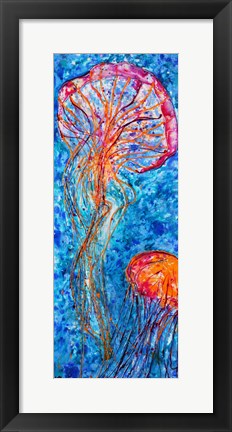 Framed Art Jellyfish Duo by Natalie Talocci Wall Decor 18x24 Artwork
