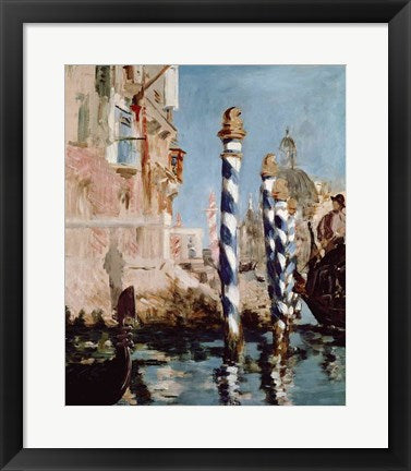 Framed Art Grand Canal, Venice, 1875 by Edouard Manet Wall Decor 18x24 Artwork