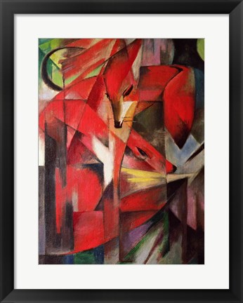 Framed Art The Fox, 1913 by Franz Marc Wall Decor 18x24 Artwork