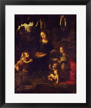 Framed Art Madonna of the Rocks, c.1478 by Leonardo Da Vinci Wall Decor 18x24 Artwork