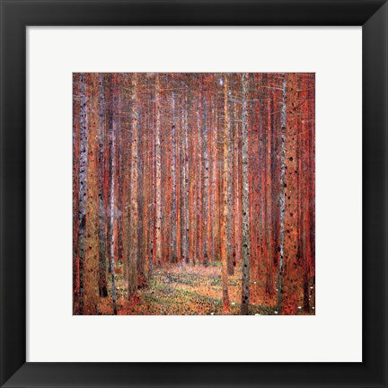 Framed Art Tannenwald I by Gustav Klimt Wall Decor 18x24 Artwork