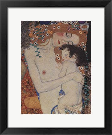 Framed Art The Three Ages of Woman (detail) by Gustav Klimt Wall Decor 18x24 Artwork