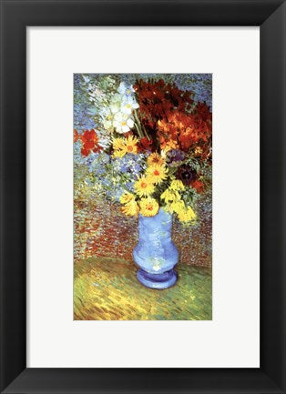 Framed Art Vase With Anemone by Vincent Van Gogh Wall Decor 18x24 Artwork