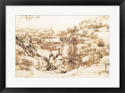 Arno Landscape, 5th August, 1473 by Leonardo Da Vinci