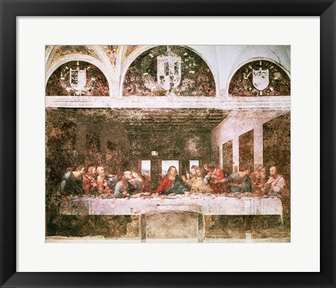 Framed Art Frame Art The Last Supper, by Leonardo Da Vinci Wall Decor 18x24 Artwork