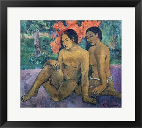 Framed Art Frame Art And the Gold of their Bodies, 1901 by Paul Gauguin Wall Decor 18x24 Artwork