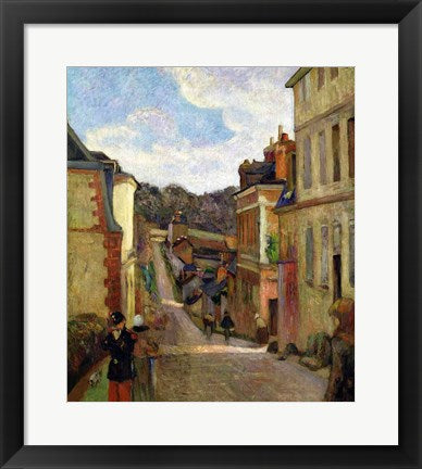 Framed Art Framed A Suburban Street, 1884 by Paul Gauguin Wall Decor18x24 Artwork