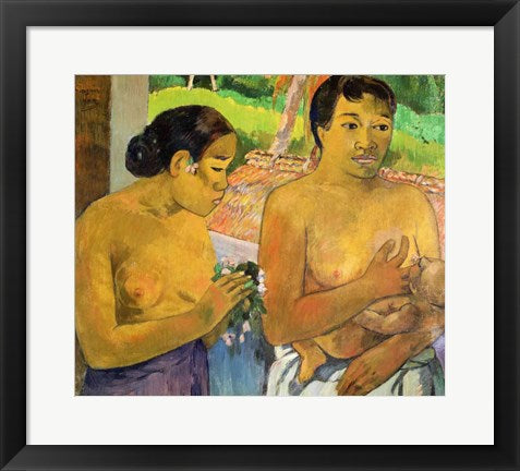 Framed Art The Offering, 1902 by Paul Gauguin Wall Decor 18x24 Artwork