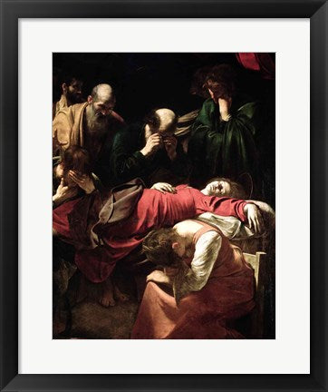 Framed Art The Death of the Virgin, 1605-06 by Michelangelo Caravaggio Wall Decor 18x24 Artwork