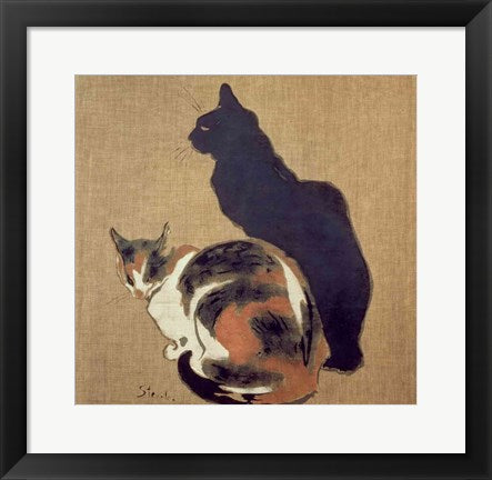 Framed Art Poster advertising 'Pure Sterilised Milk from La Vingeanne' by Theophile-Alexandre Steinlen Wall Decor 18x24 Artwork