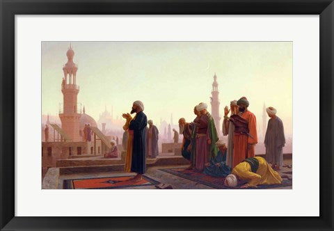 Framed Art The Prayer, 1865 by Jean-Leon Gerome Wall Decor 18x24 Artwork