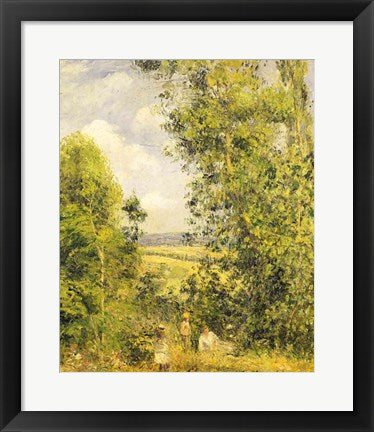 Framed Art Frame Art A Rest in the Meadow, 1878 by Camille Pissarro Wall Decor 18x24 Artwork