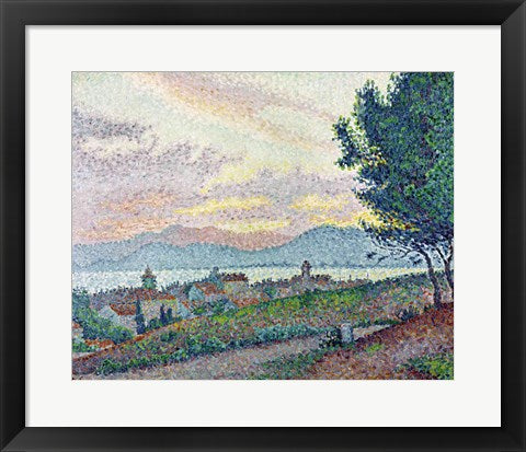 Framed Art St. Tropez, Pinewood, 1896 by Paul Signac Wall Decor 18x24 Artwork