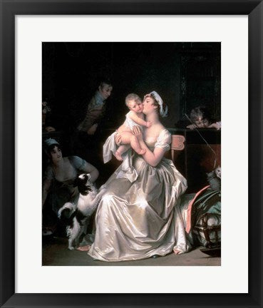Framed Art Motherhood, 1805 by Margurite Gerard Wall Decor 18x24 Artwork
