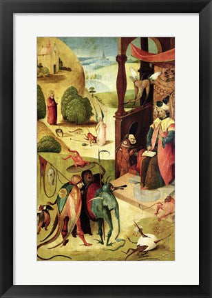 Framed Art St.James and the Magician by Hieronymus Bosch Wall Decor 18x24 Artwork