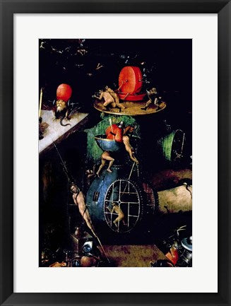 Framed Art The Last Judgement (Altarpiece): Detail of an Urn by Hieronymus Bosch Wall Decor 18x24 Artwork