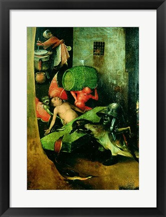 Framed Art The Last Judgement (Altarpiece): Detail of the Cask by Hieronymus Bosch Wall Decor 18x24 Artwork