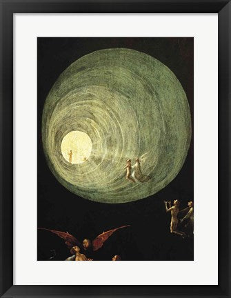 Framed Art The Ascent of the Blessed, detail from a panel of an alterpiece thought to be of the Last Judgement by Hieronymus Bosch Wall Decor 18x24 Artwork