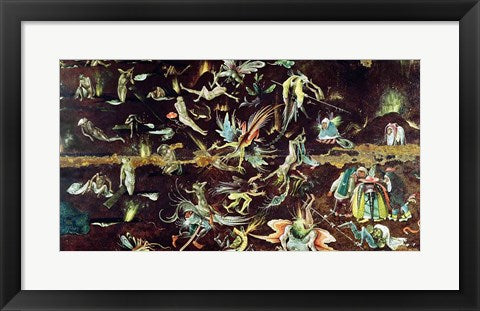 Framed Art The Last Judgement, c.1504 by Hieronymus Bosch Wall Decor 18x24 Artwork