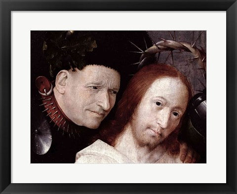Framed Art Frame Art Christ Mocked Detail by Hieronymus Bosch Wall Decor 18x24 Artwork