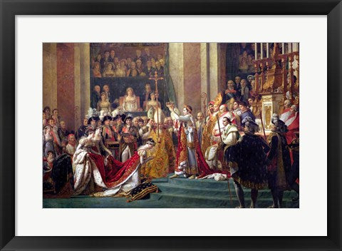 Framed Art The Consecration of the Emperor Napoleon I Detail by Jacques-Louis David Wall Decor 18x24 Artwork