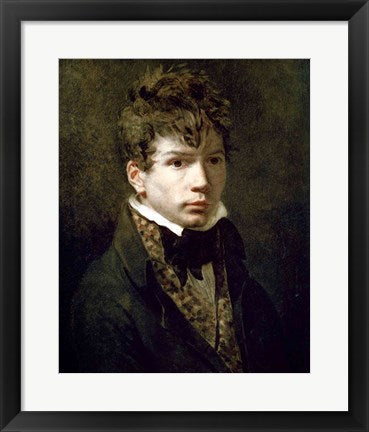 Framed Art Portrait of the Young Ingres by Jacques-Louis David Wall Decor 18x24 Artwork
