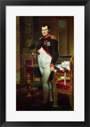 Framed Art Napoleon Bonaparte by Jacques-Louis David Wall Decor 18x24 Artwork