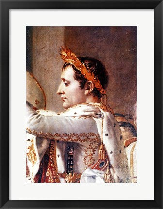 Framed Art The Consecration of the Emperor Napoleon and the Coronation of the Empress Josephine, detail of Napoleon by Jacques-Louis David Wall Decor 18x24 Artwork