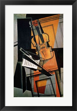 Framed Art The Violin, 1916 by Juan Gris Wall Decor 18x24 Artwork