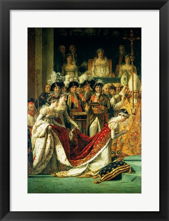 Framed Art The Consecration of the Emperor Napoleon and the Coronation of the Empress Josephine, detail by Jacques-Louis David Wall Decor 18x24 Artwork