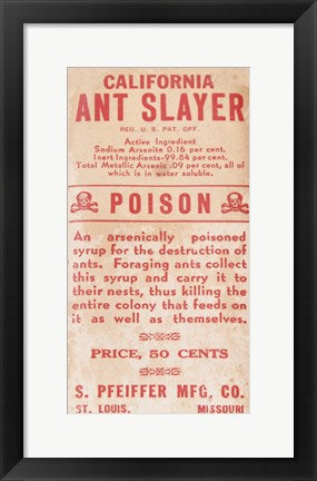 Framed Art Ant Slayer Framed Art for your Home Wall Decor 18x24 Artwork