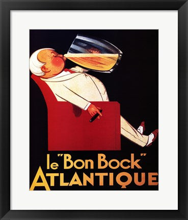 Framed Art Le Bon Bock Wall Decor 18x24 Artwork