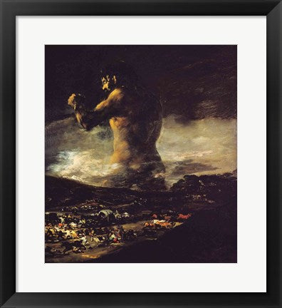 Framed Art The Colossus, c.1808 by Francisco De Goya Wall Decor 18x24 Artwork