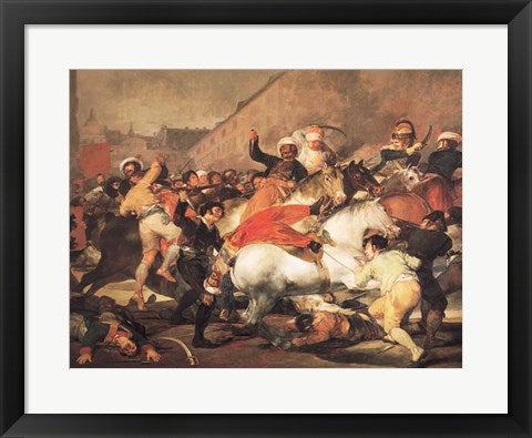 Framed Art The Second of May, 1808 by Francisco De Goya Wall Decor 18x24 Artwork