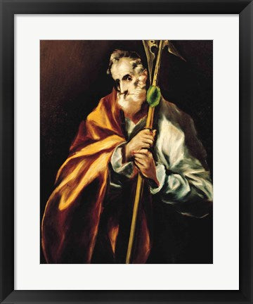 Framed Art St. Jude Thaddeus, 1606 by El Greco Wall Decor 18x24 Artwork