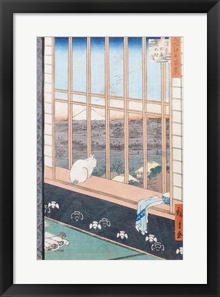 Framed Art Frame Art Asakusa Rice Fields by Utagawa Hiroshige Wall Decor 18x24 Artwork
