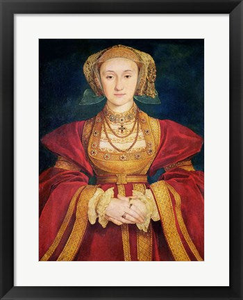 Framed Art Portrait of Anne of Cleves by Hans Holbein The Younger Wall Decor 18x24 Artwork