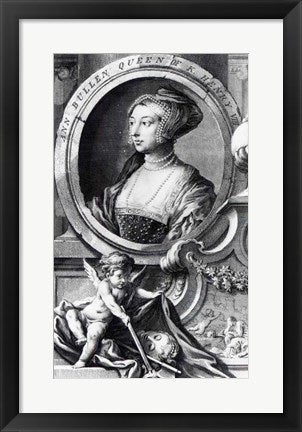 Framed Art Framed Anne Boleyn by Hans Holbein The Younger Wall Decor18x24 Artwork