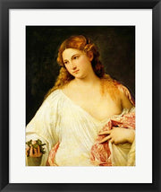 Framed Art Flora by Titian Framed Art for your Home Wall Decor 18x24 Artwork