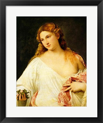 Framed Art Flora by Titian Framed Art for your Home Wall Decor 18x24 Artwork