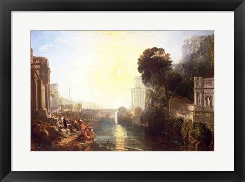 Framed Art Framed Dido building Carthage by J.M.W. Turner Wall Decor18x24 Artwork