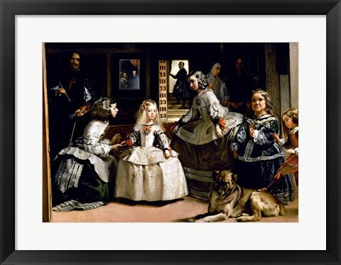 Framed Art Las Meninas Detail by Diego Velazquez Wall Decor 18x24 Artwork