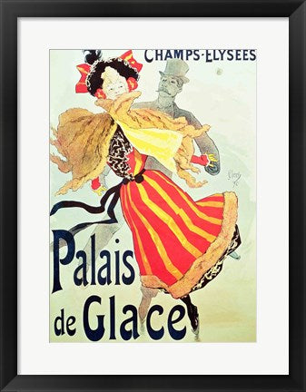 'Ice Palace', Champs Elysees, Paris, 1893 by Jules Cheret - Modern Memory Design - New Jersey Frame shop custom framing