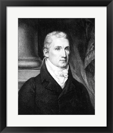 Framed Art James Monroe Wall Decor 18x24 Artwork