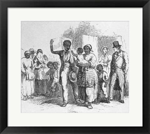 Framed Art Frame Art A Slave Father Sold Away from his Family Wall Decor 18x24 Artwork