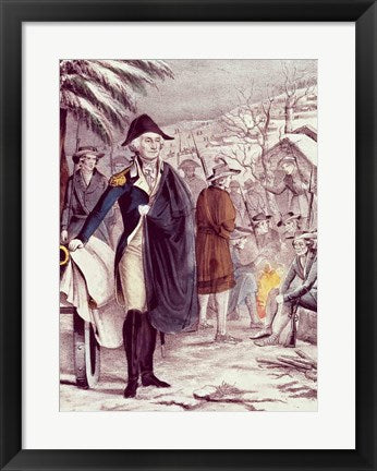 Framed Art George Washington at Valley Forge Wall Decor 18x24 Artwork