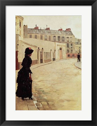 Framed Art Waiting, Rue de Chateaubriand, Paris by Jean Beraud Wall Decor 18x24 Artwork