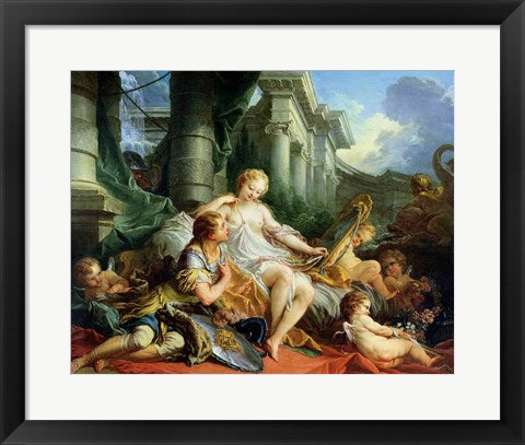 Framed Art Rinaldo and Armida, 1733 by Francois Boucher Wall Decor 18x24 Artwork