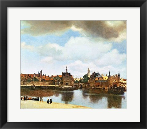 Framed Art View of Delft by Johannes Vermeer Wall Decor 18x24 Artwork