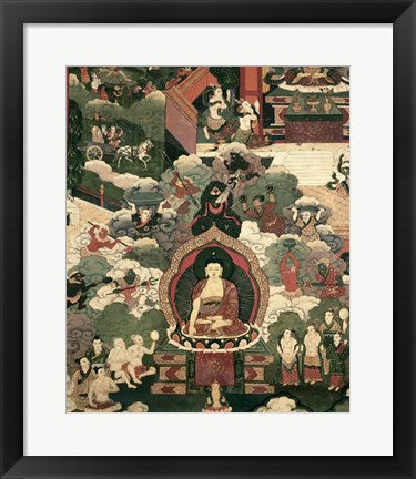 Framed Art Life of Buddha Sakymuni Wall Decor 18x24 Artwork